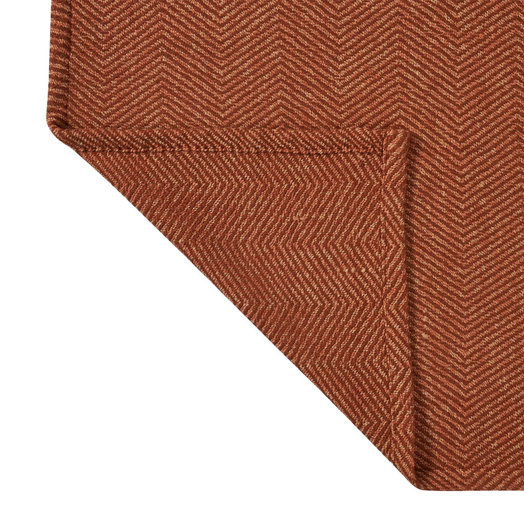 Decorative Knitted Beautiful Rust Woven Herringbone Throw , 50" x 60" - Cozy Fleece Throw Blanket for Couch & Bed Detail