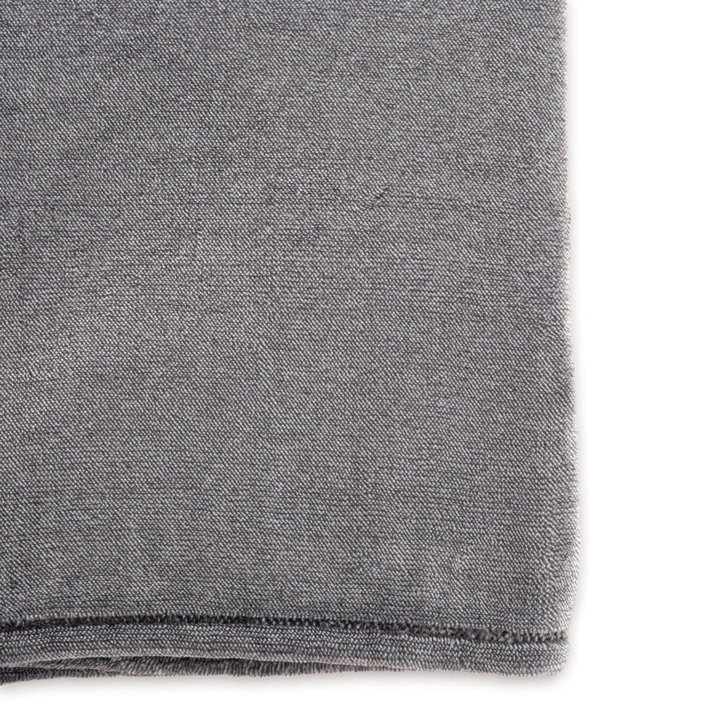Lightweight Warm Plush Heathered Soft Oversized Throw Blanket, Gray - Super Soft Reversible Sherpa Flannel Blanket Detail