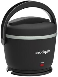 Leak-Proof Crock-Pot Electric Lunch Box Food Warmer 20oz – Black S26G - Portable Electric Lunch Box Food Warmer Detail