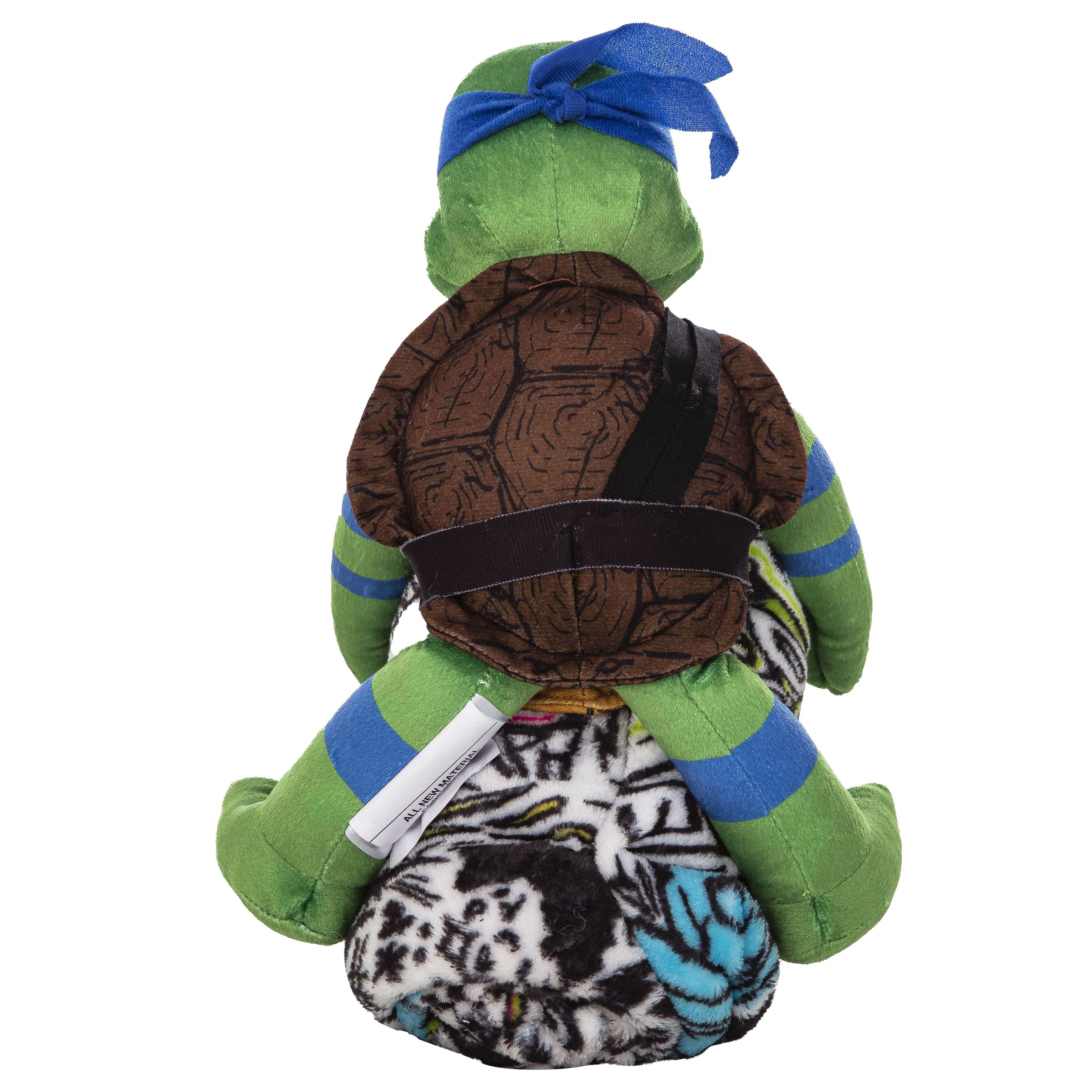 Lightweight Warm Teenage Mutant Tutles Sketched Out Kids Silk Touch Throw Blanket with Plush Hugger – Ultra Soft Plush Character Pillo... - Cozy Fleece Throw Blanket for Couch & Bed Detail