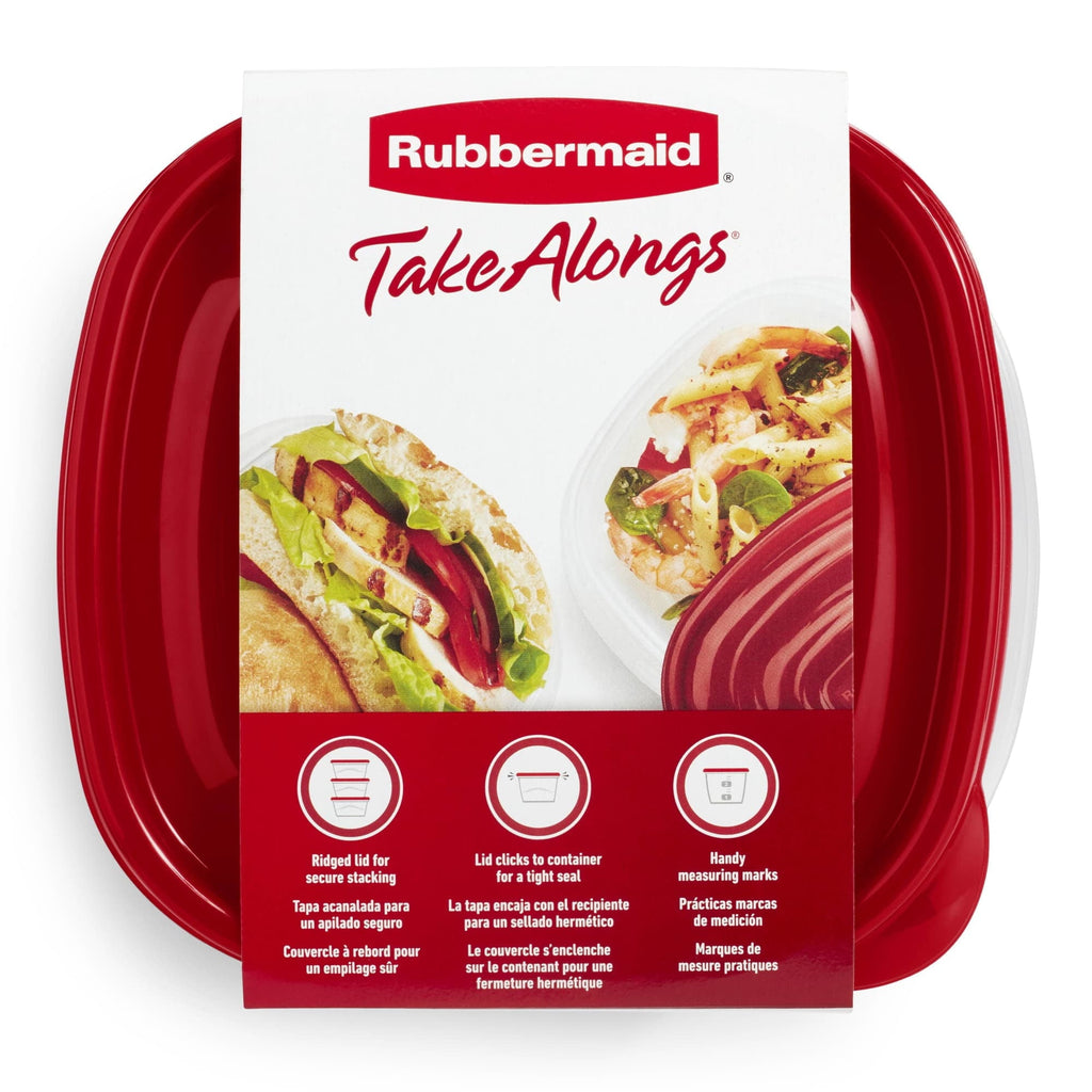 Playful Geometric Square Food Storage Containers, Ruby Red, 10 pack - Deliciously Soft Cupcake Sensory Glob Detail