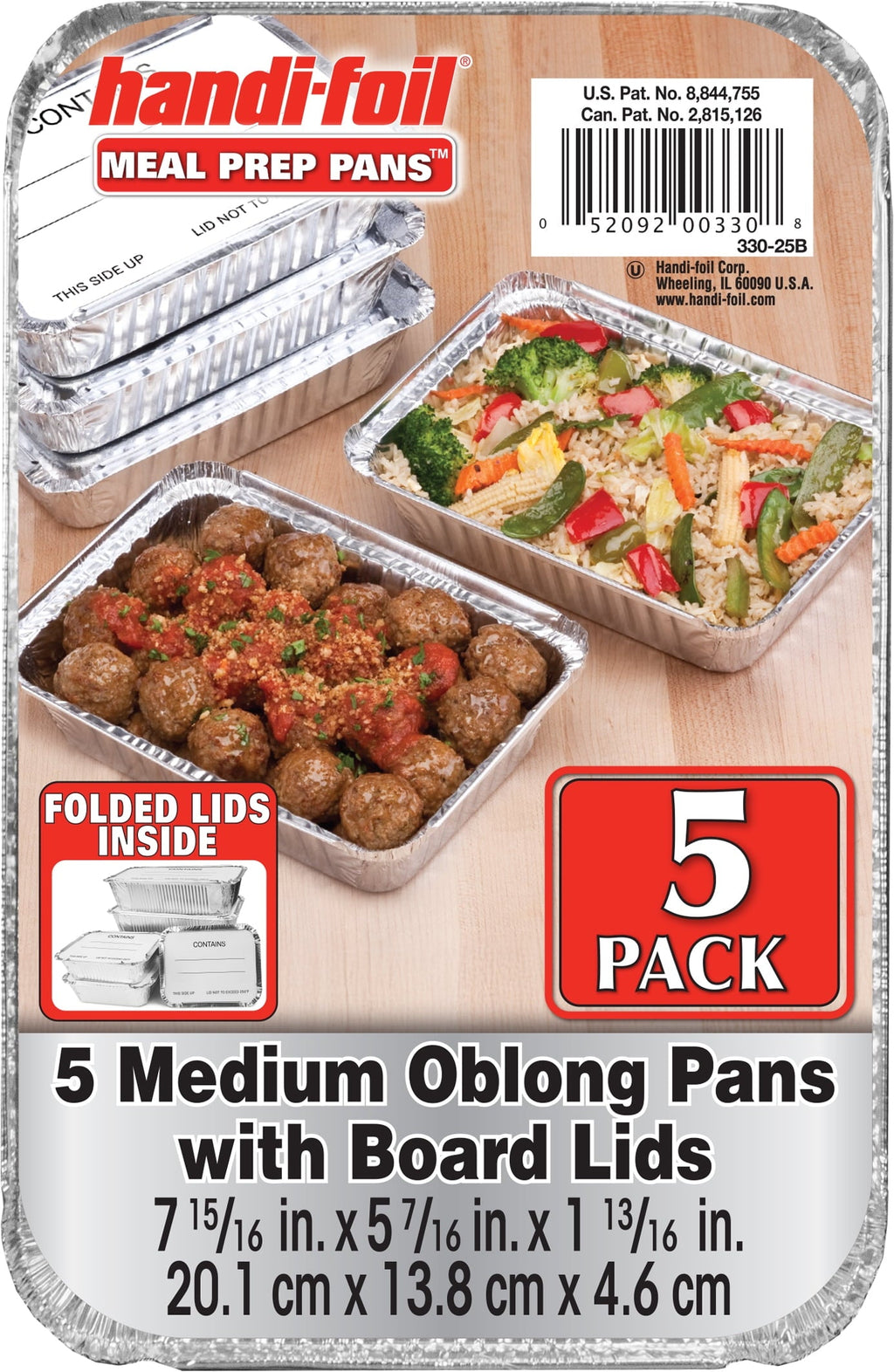 Playful Geometric Aluminum Meal Prep Pan with Lids, 5 Count - Playful Star & Heart Shaped Geometric NeeDoh Detail