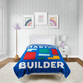 Lightweight Warm Master Builder Kids Blue Silk Touch Throw Blanket 62" x 90" Ultra-Soft and Cozy - Super Soft Reversible Sherpa Flannel Blanket - Default Title