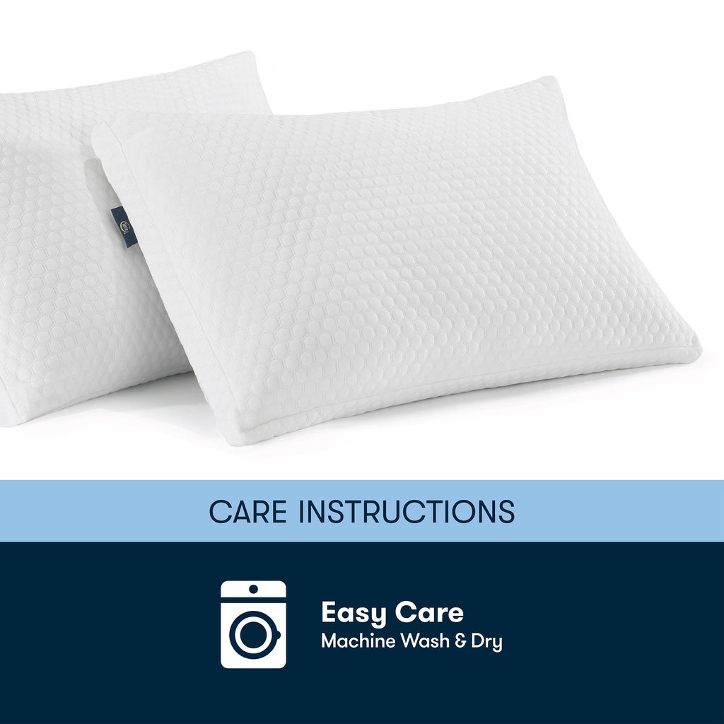 Fluffy Shredded Sleep Chill Standard/Queen Bed Pillow, Hypoallergenic Fill - Decorative Throw Pillow Cushion for Sofa & Bed Detail