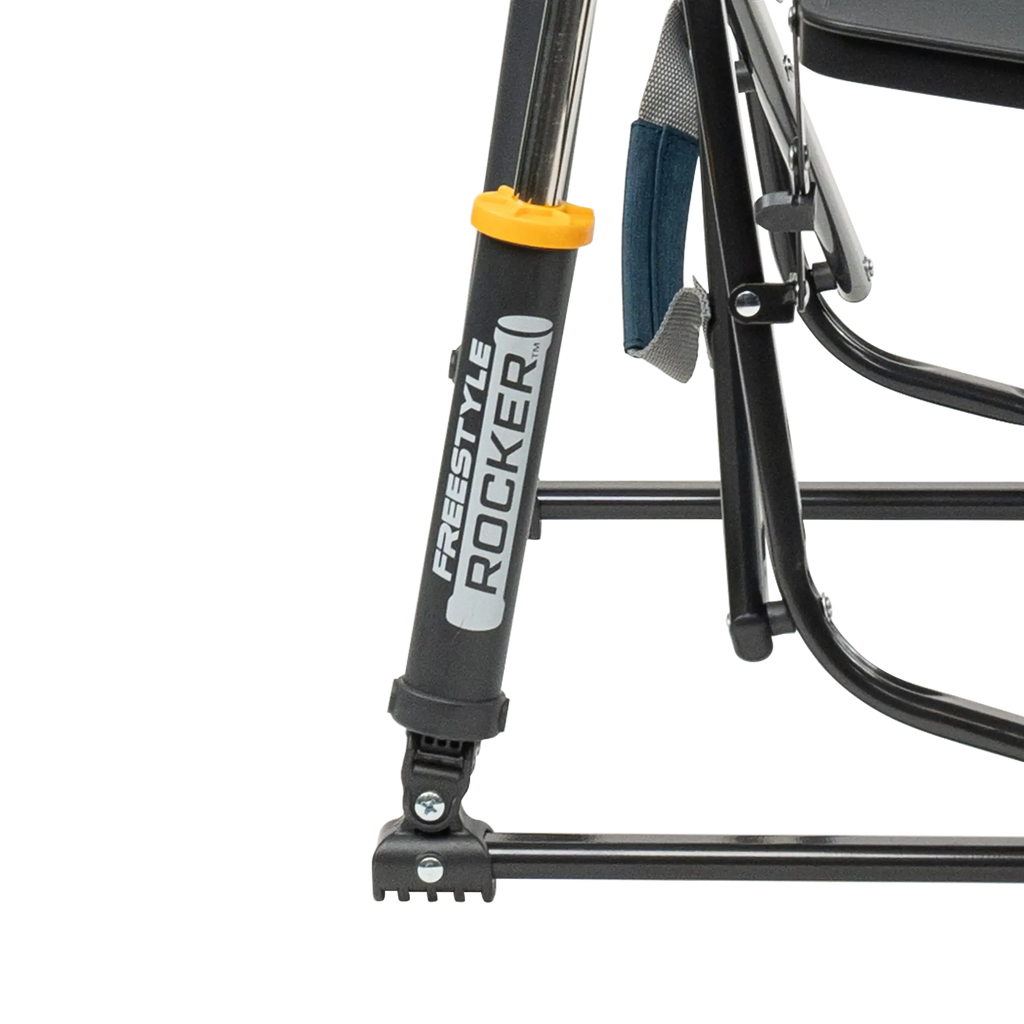 Patented Spring-Action Freestyle Rocker with Side Table - Choice 853 - RoadTrip Rocker Smooth Motion Camp Chair Detail