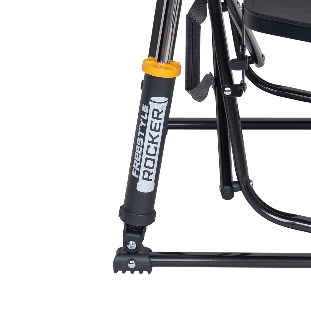 Patented Spring-Action Freestyle Rocker with Side Table - Choice 853 - RoadTrip Rocker Smooth Motion Camp Chair Detail