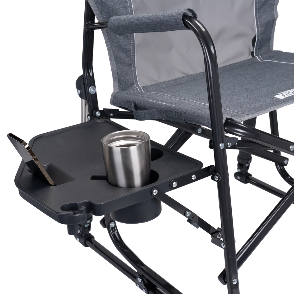 Patented Spring-Action Freestyle Rocker with Side Table - Choice 853 - RoadTrip Rocker Smooth Motion Camp Chair Detail