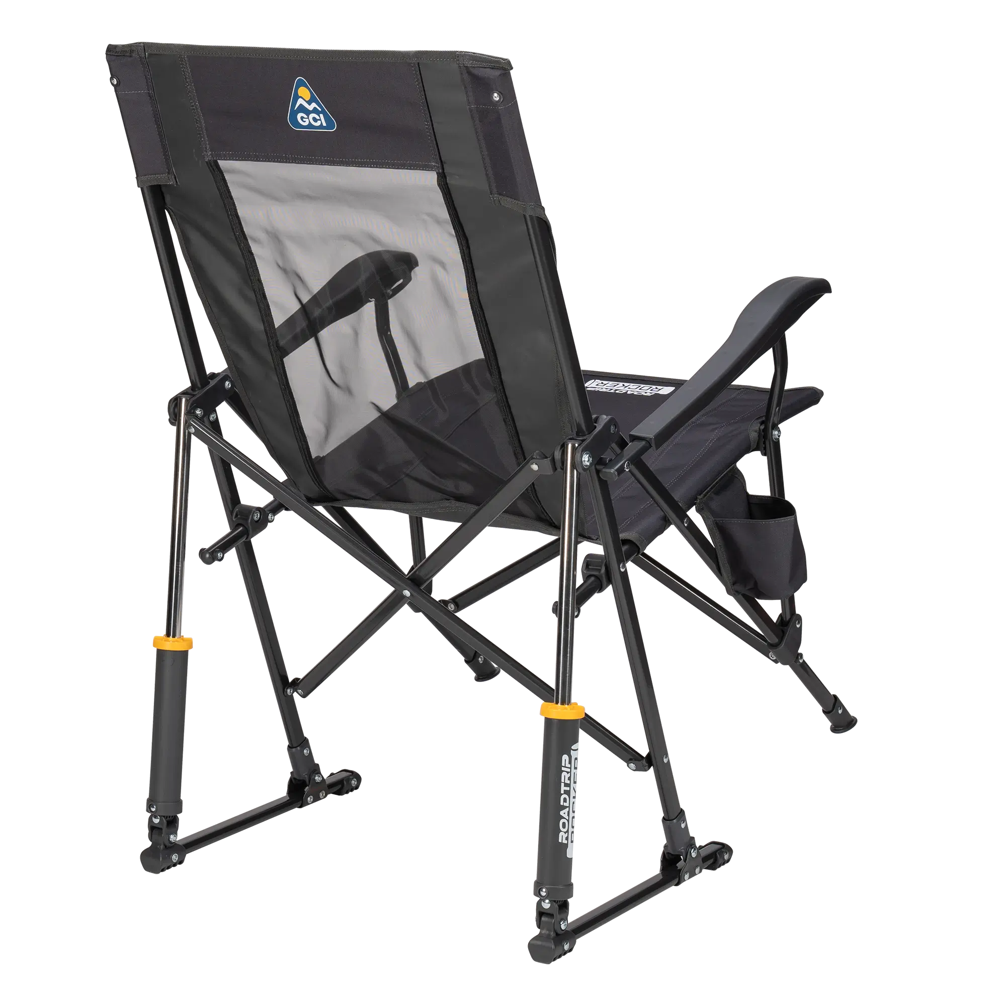 Luxury Camp RoadTrip Rocker - Choice 855 - Patented Spring-Action Rocking Chair for Camping Detail