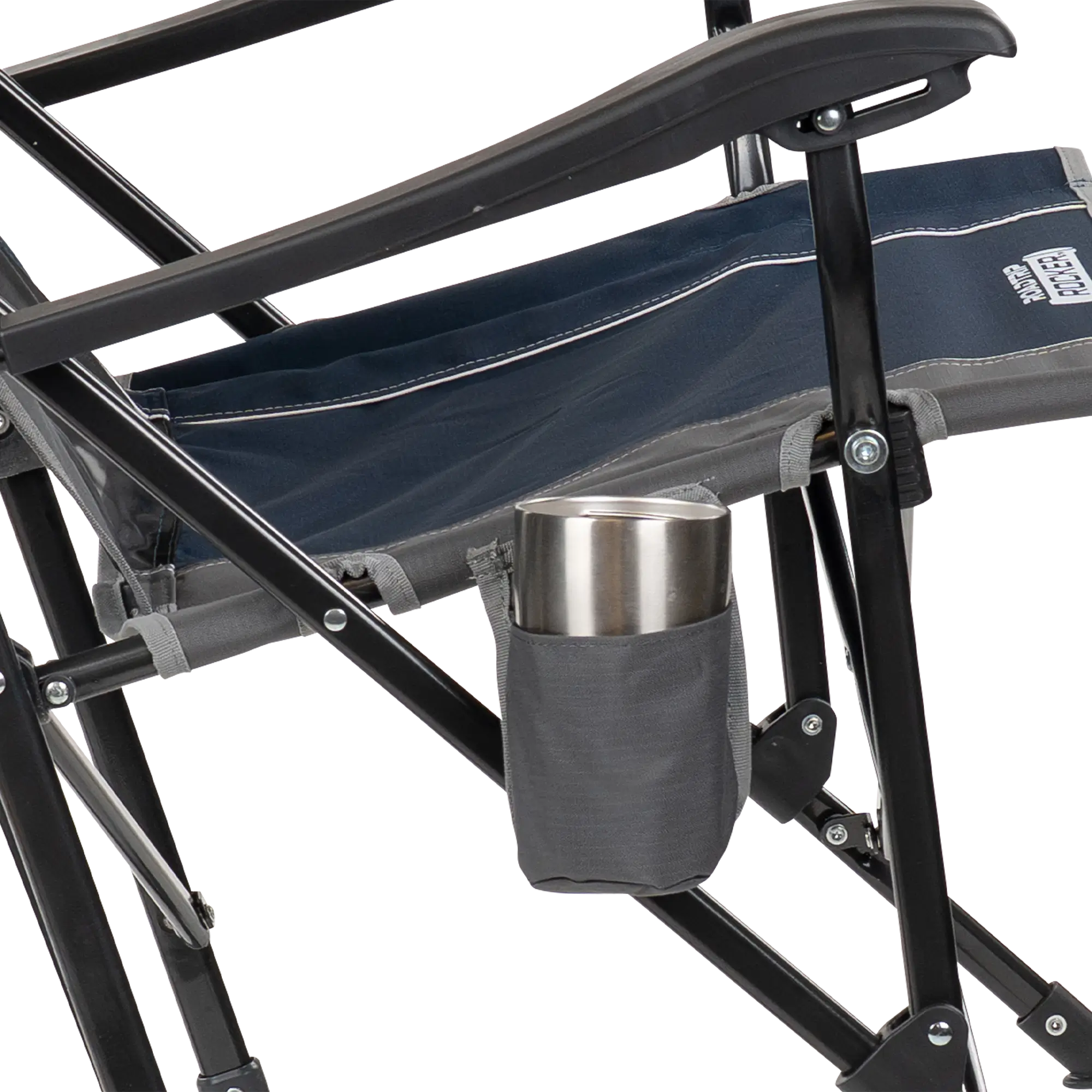Luxury Camp RoadTrip Rocker - Choice 855 - Patented Spring-Action Rocking Chair for Camping Detail