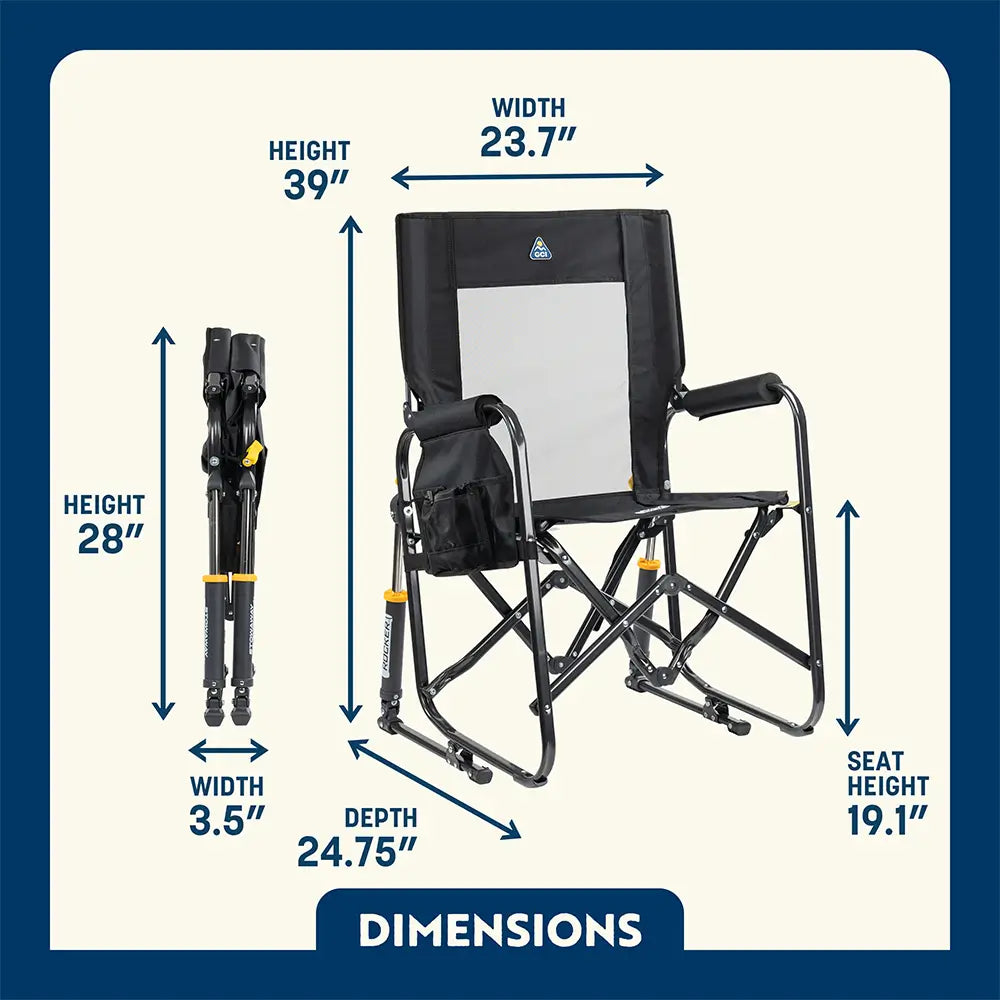 Smooth Motion Stowaway Rocker - Choice 794 - Heavy-Duty Kickback Rocker with Beverage Holder Detail
