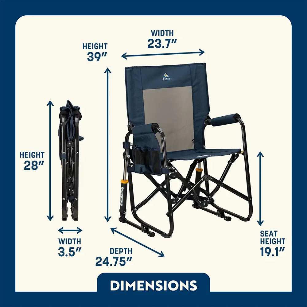Smooth Motion Stowaway Rocker - Choice 794 - Heavy-Duty Kickback Rocker with Beverage Holder Detail