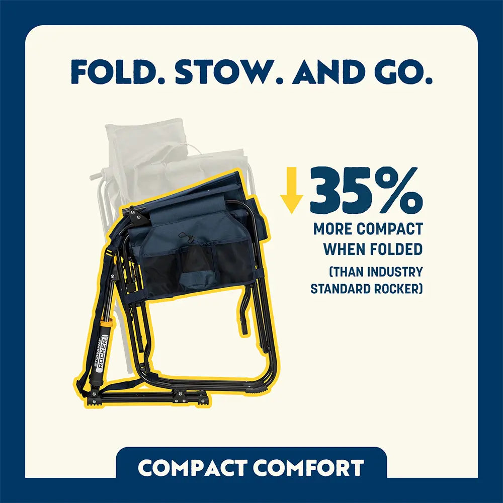 Smooth Motion Stowaway Rocker - Choice 794 - Heavy-Duty Kickback Rocker with Beverage Holder Detail