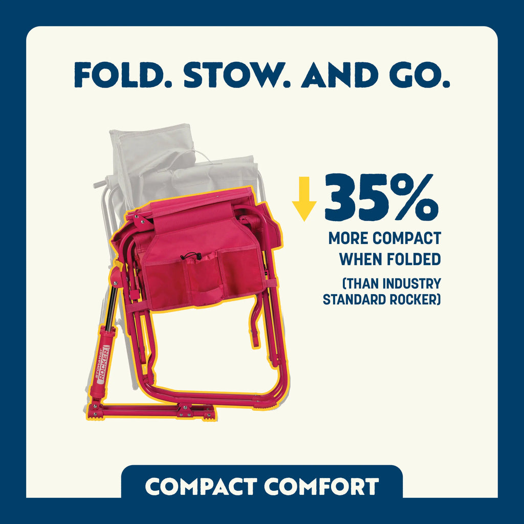 Smooth Motion Stowaway Rocker - Choice 794 - Heavy-Duty Kickback Rocker with Beverage Holder Detail
