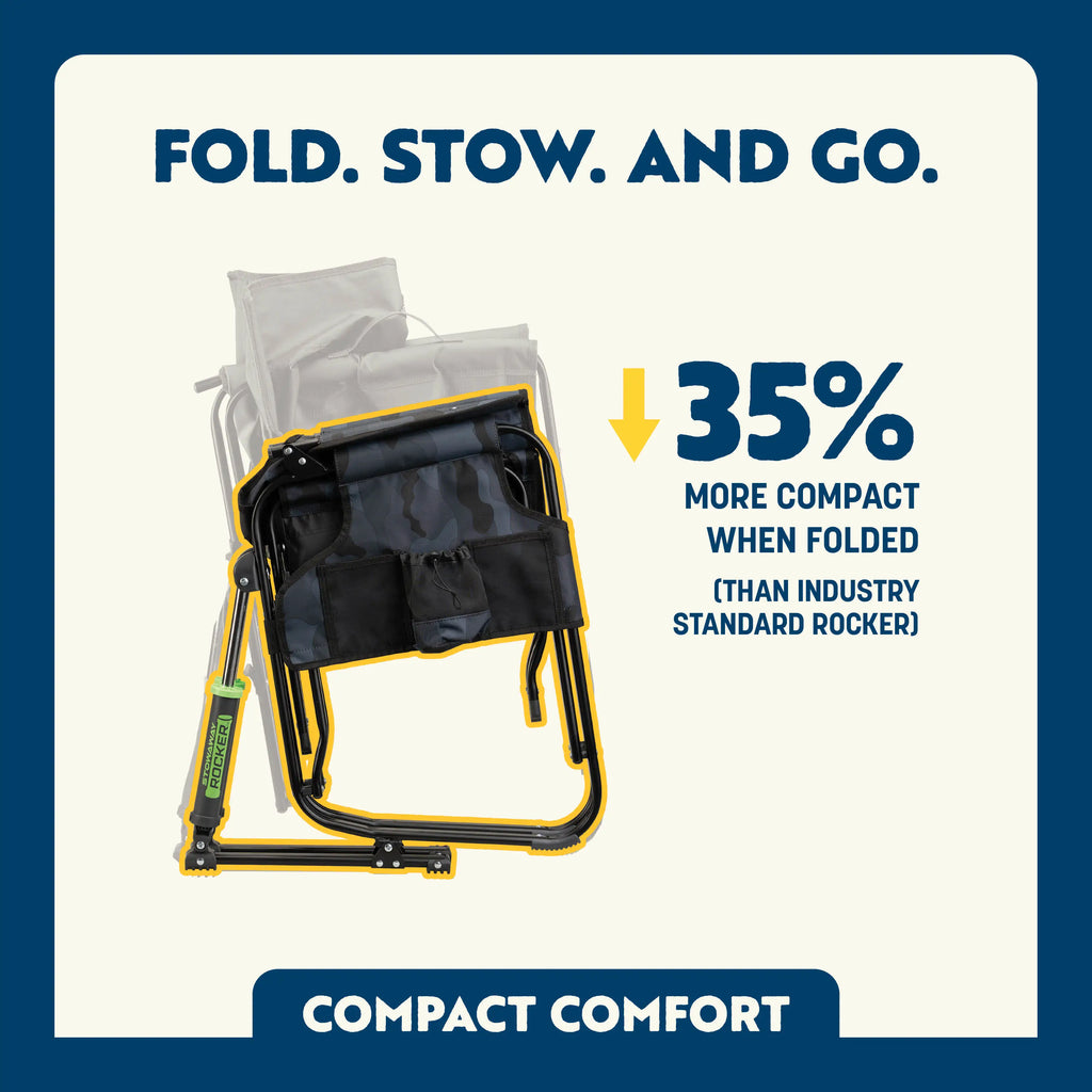 Smooth Motion Stowaway Rocker - Choice 794 - Heavy-Duty Kickback Rocker with Beverage Holder Detail