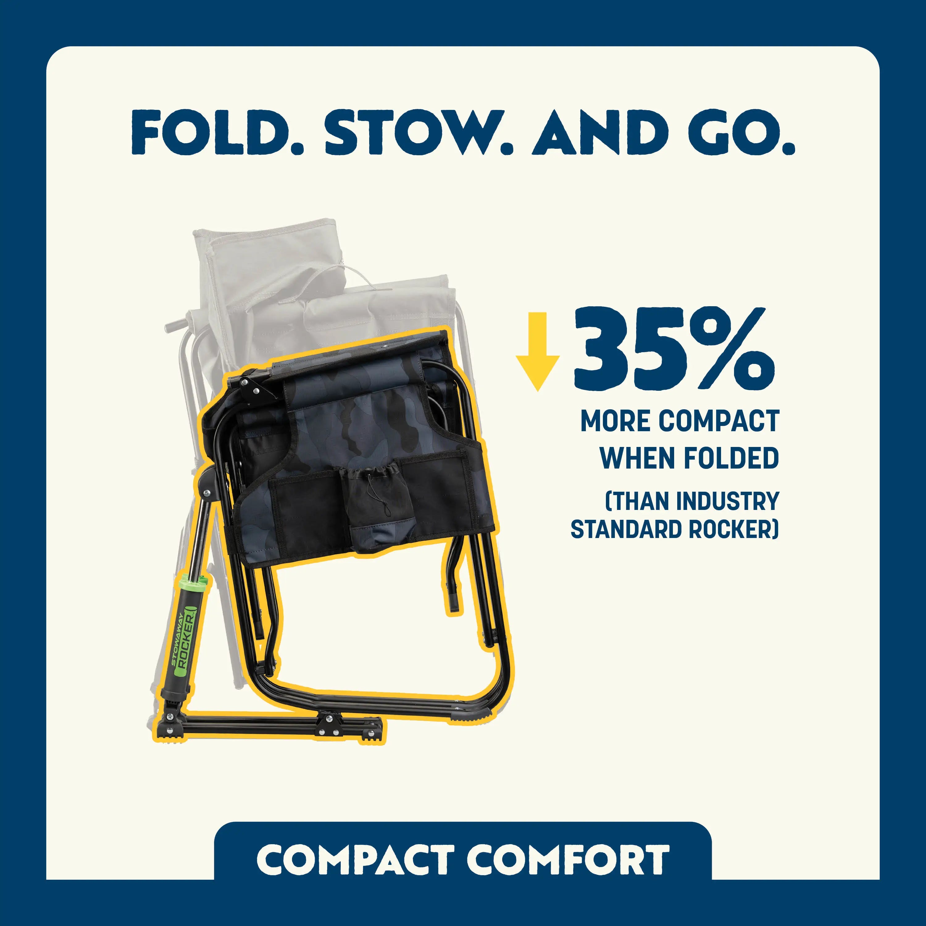 Smooth Motion Stowaway Rocker - Choice 794 - Heavy-Duty Kickback Rocker with Beverage Holder Detail