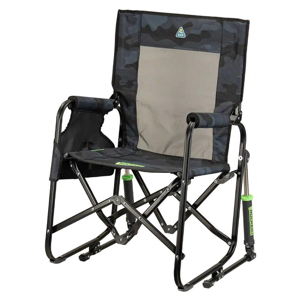 Smooth Motion Stowaway Rocker - Choice 794 - Heavy-Duty Kickback Rocker with Beverage Holder Detail