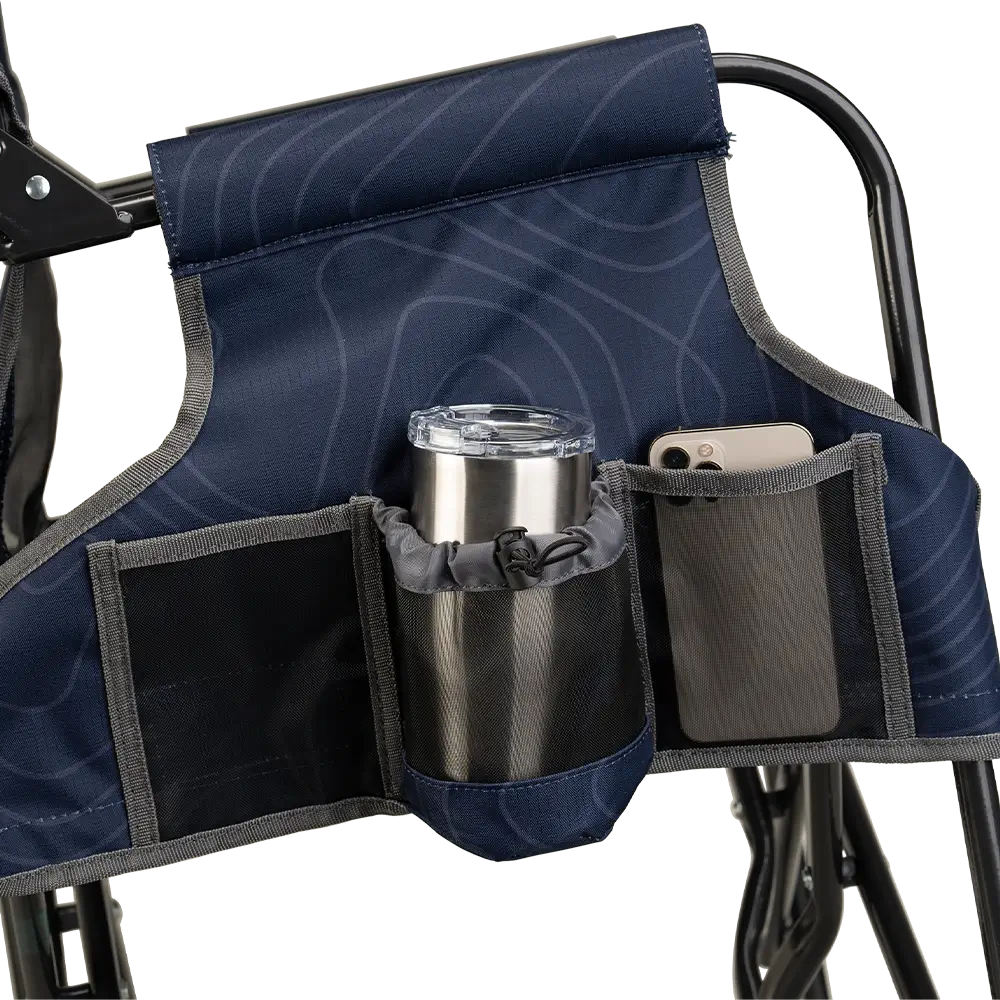 Smooth Motion Stowaway Rocker - Choice 794 - Heavy-Duty Kickback Rocker with Beverage Holder Detail