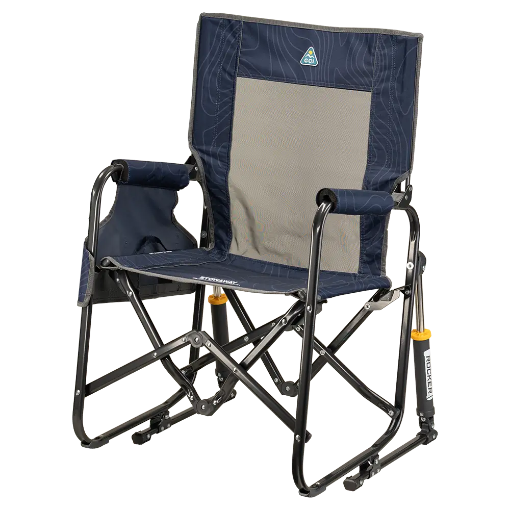 Smooth Motion Stowaway Rocker - Choice 794 - Heavy-Duty Kickback Rocker with Beverage Holder Detail