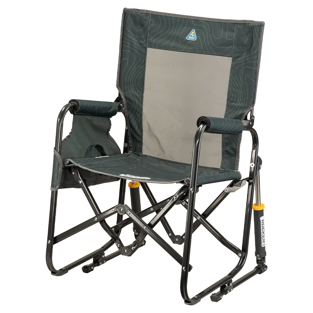 Smooth Motion Stowaway Rocker - Choice 794 - Heavy-Duty Kickback Rocker with Beverage Holder Detail