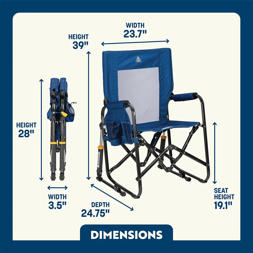 Smooth Motion Stowaway Rocker - Choice 794 - Heavy-Duty Kickback Rocker with Beverage Holder Detail