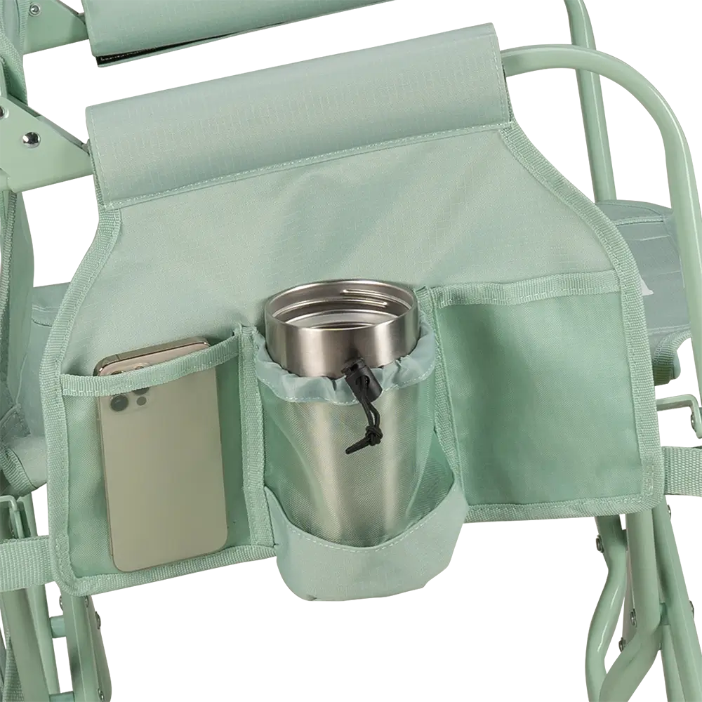 Smooth Motion Stowaway Rocker - Choice 794 - Heavy-Duty Kickback Rocker with Beverage Holder Detail