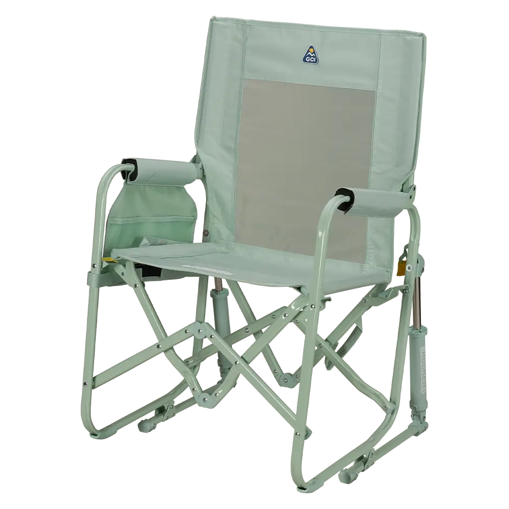 Smooth Motion Stowaway Rocker - Choice 794 - Heavy-Duty Kickback Rocker with Beverage Holder Detail