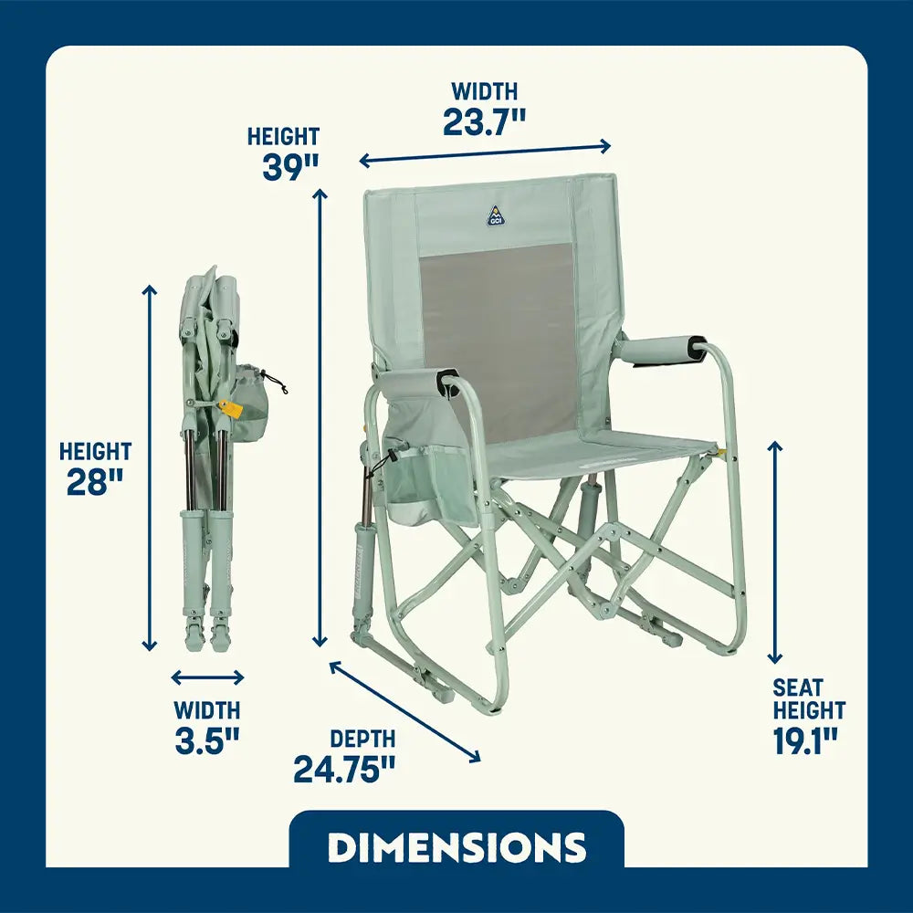 Smooth Motion Stowaway Rocker - Choice 794 - Heavy-Duty Kickback Rocker with Beverage Holder Detail