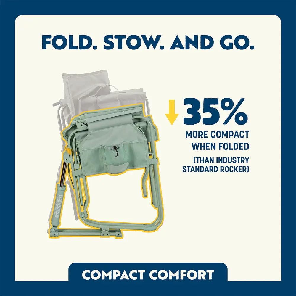 Smooth Motion Stowaway Rocker - Choice 794 - Heavy-Duty Kickback Rocker with Beverage Holder Detail