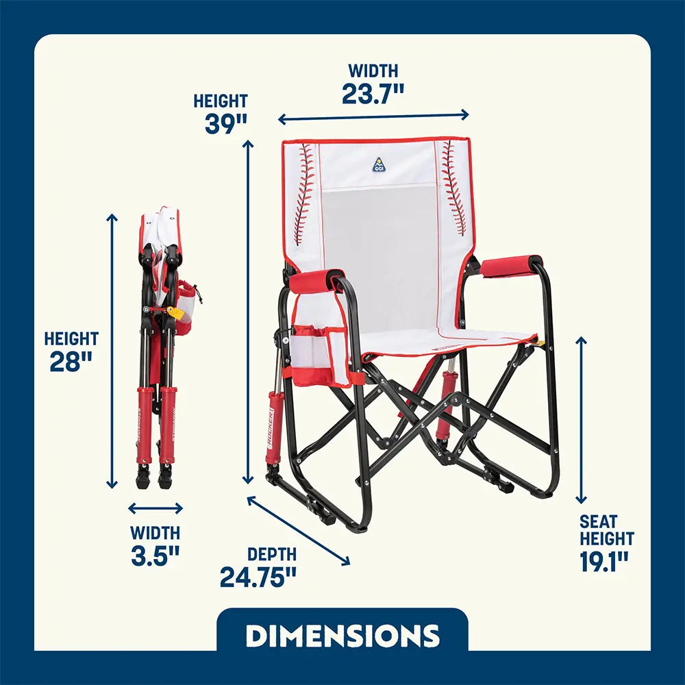 Smooth Motion Stowaway Rocker - Choice 794 - Heavy-Duty Kickback Rocker with Beverage Holder Detail