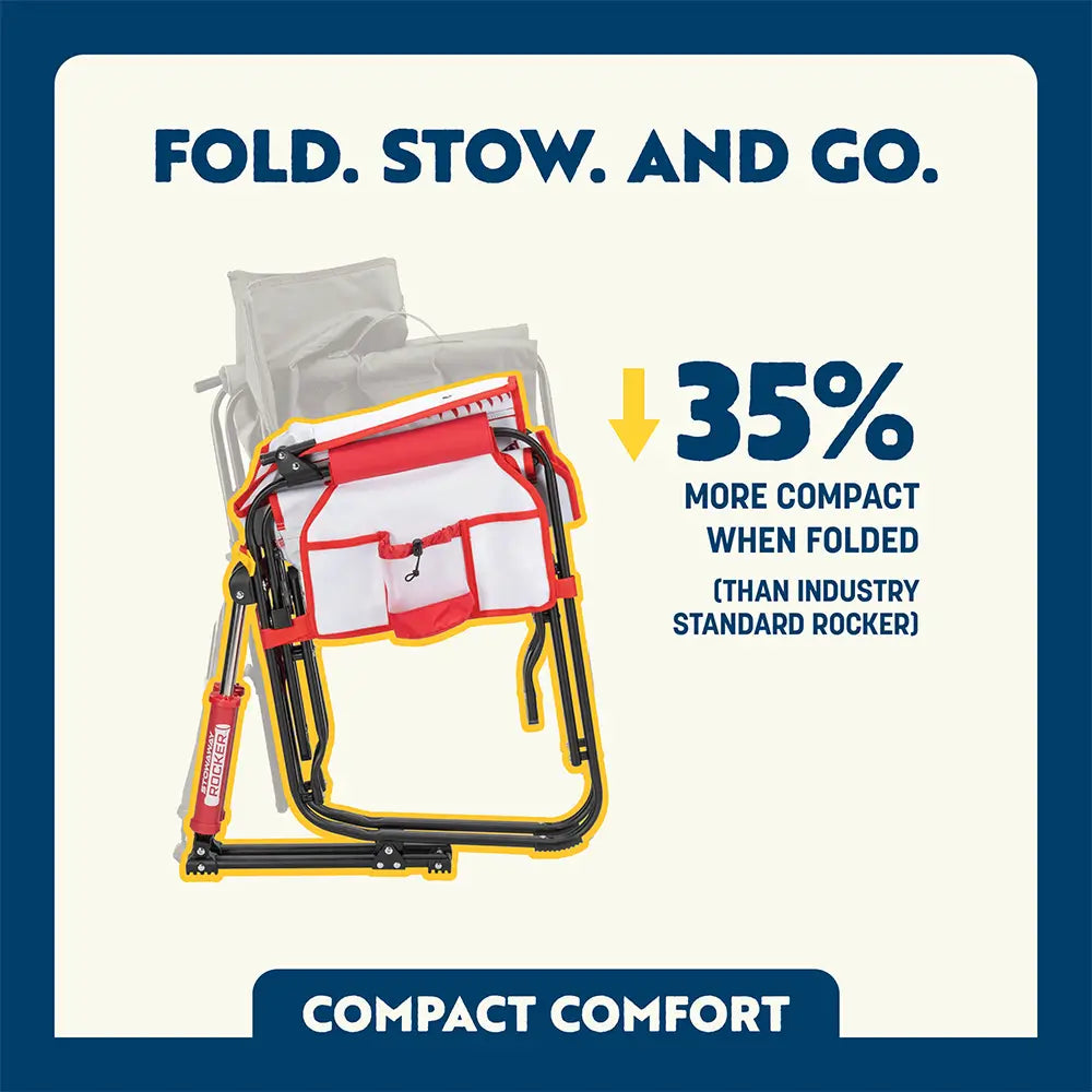 Smooth Motion Stowaway Rocker - Choice 794 - Heavy-Duty Kickback Rocker with Beverage Holder Detail