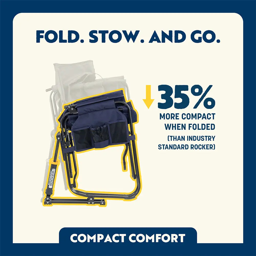 Smooth Motion Stowaway Rocker - Choice 794 - Heavy-Duty Kickback Rocker with Beverage Holder Detail