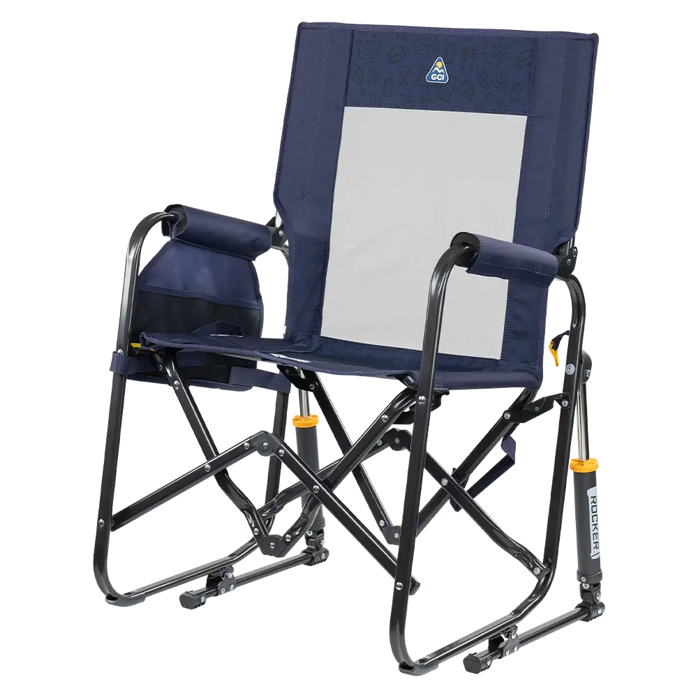 Smooth Motion Stowaway Rocker - Choice 794 - Heavy-Duty Kickback Rocker with Beverage Holder Detail