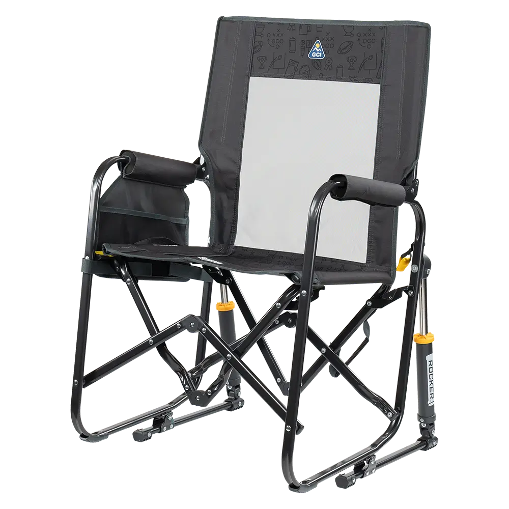 Smooth Motion Stowaway Rocker - Choice 794 - Heavy-Duty Kickback Rocker with Beverage Holder Detail