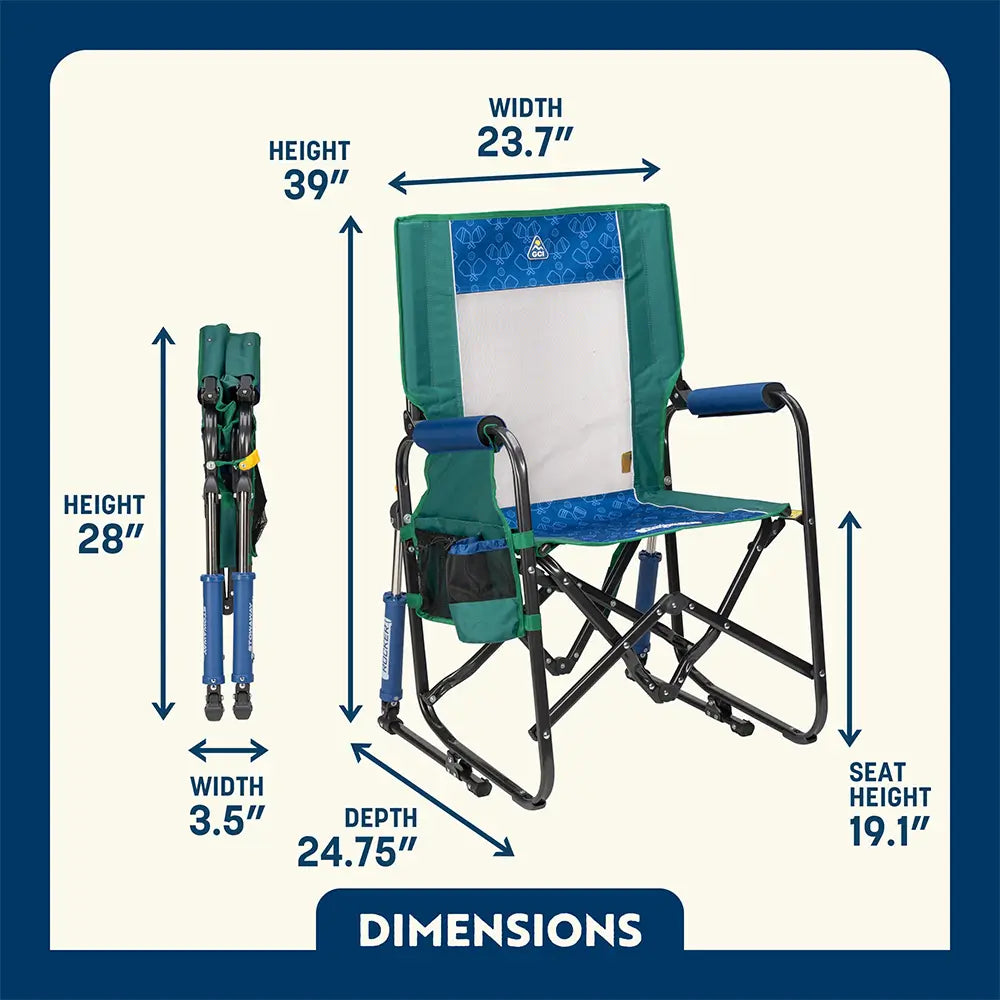 Smooth Motion Stowaway Rocker - Choice 794 - Heavy-Duty Kickback Rocker with Beverage Holder Detail