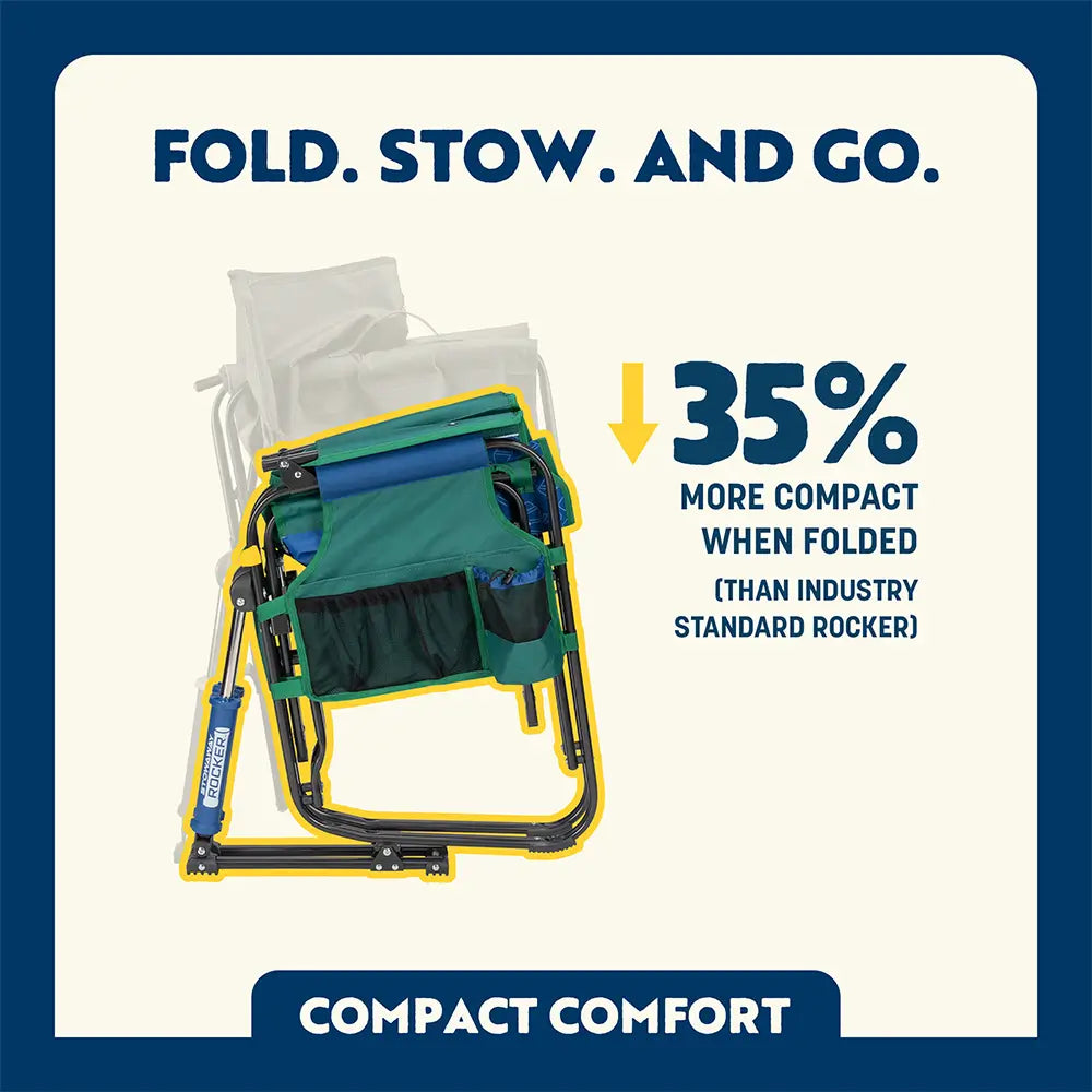 Smooth Motion Stowaway Rocker - Choice 794 - Heavy-Duty Kickback Rocker with Beverage Holder Detail