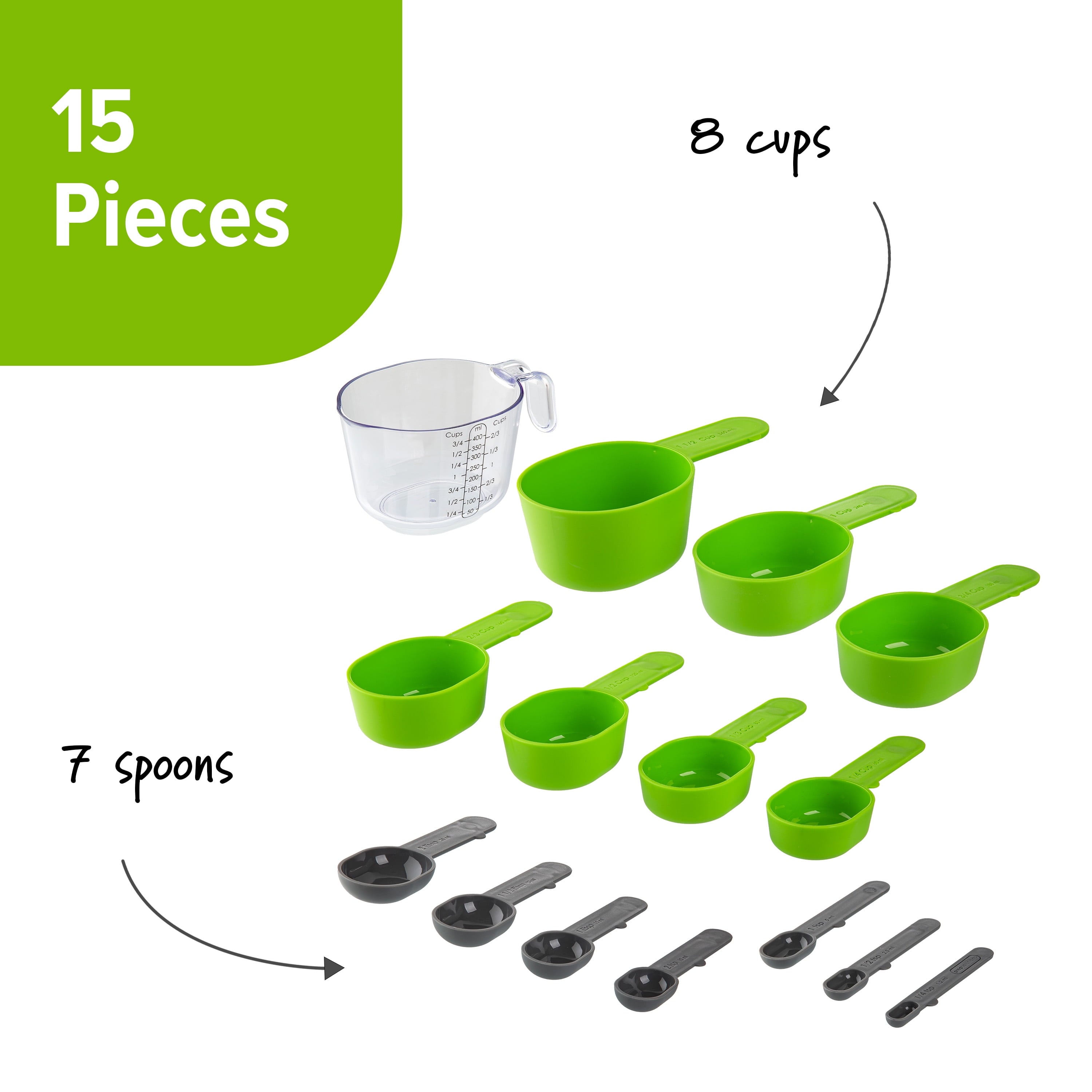 Premium Kitchen 15 Piece Magnetic Measuring Set - Innovative Kitchen Helper for Modern Cooking Detail