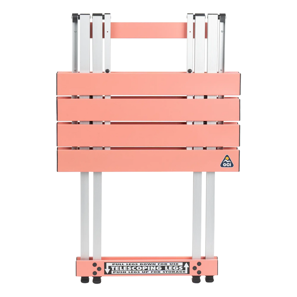 Portable Staging Compact Camp Table 20 - Choice 513 - Slim-Fold Outdoor Cook Station with Storage Shelves Detail