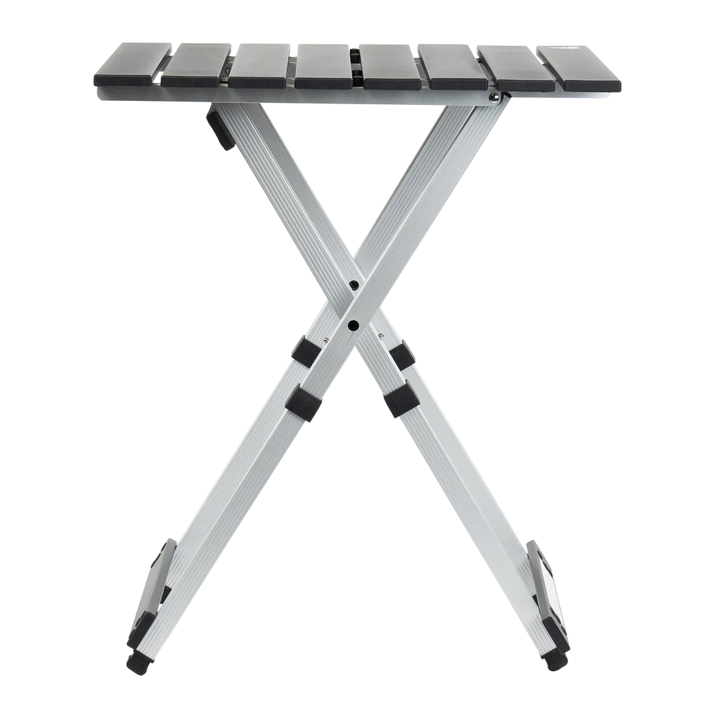 Portable Staging Compact Camp Table 20 - Choice 513 - Slim-Fold Outdoor Cook Station with Storage Shelves Detail
