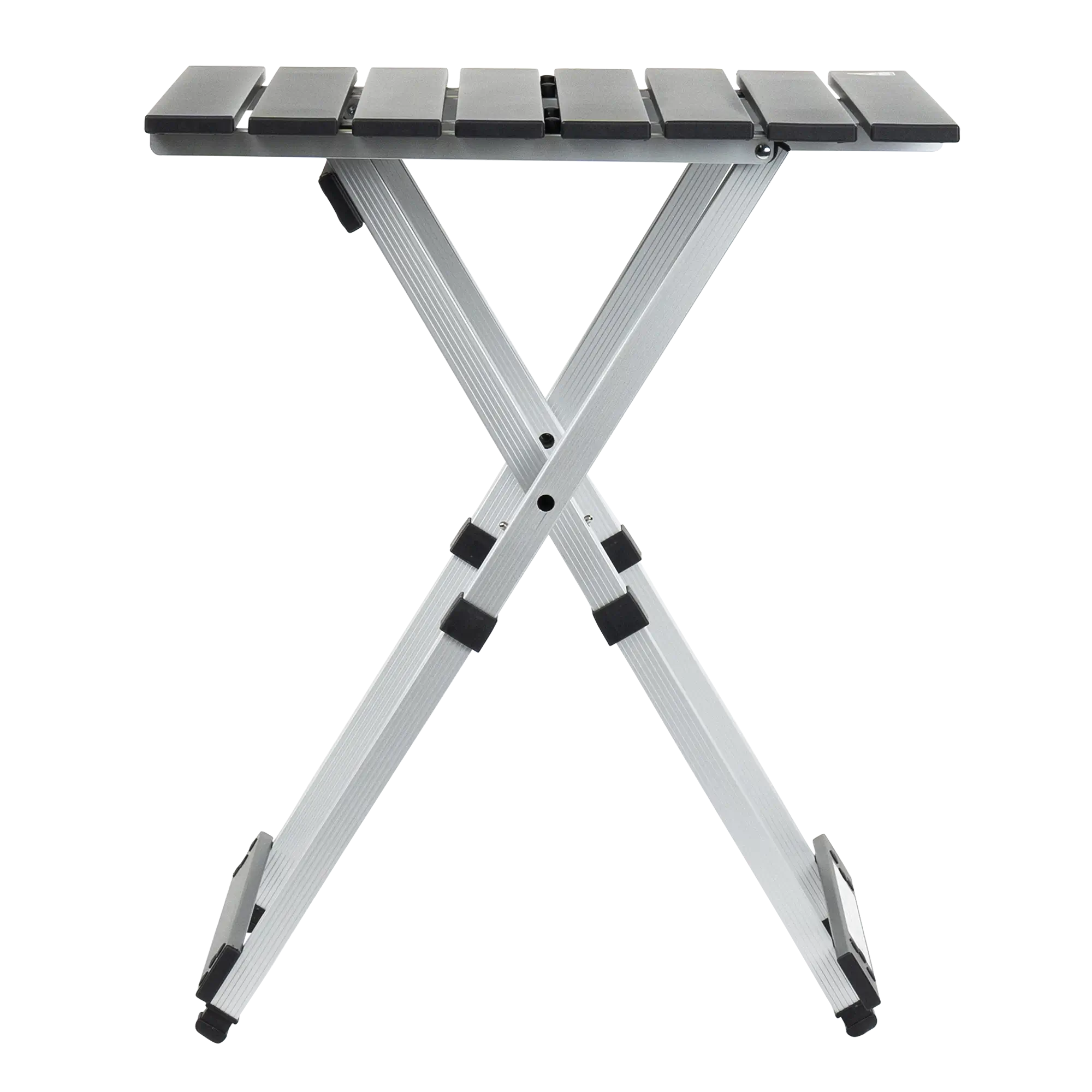 Portable Staging Compact Camp Table 20 - Choice 513 - Slim-Fold Outdoor Cook Station with Storage Shelves Detail