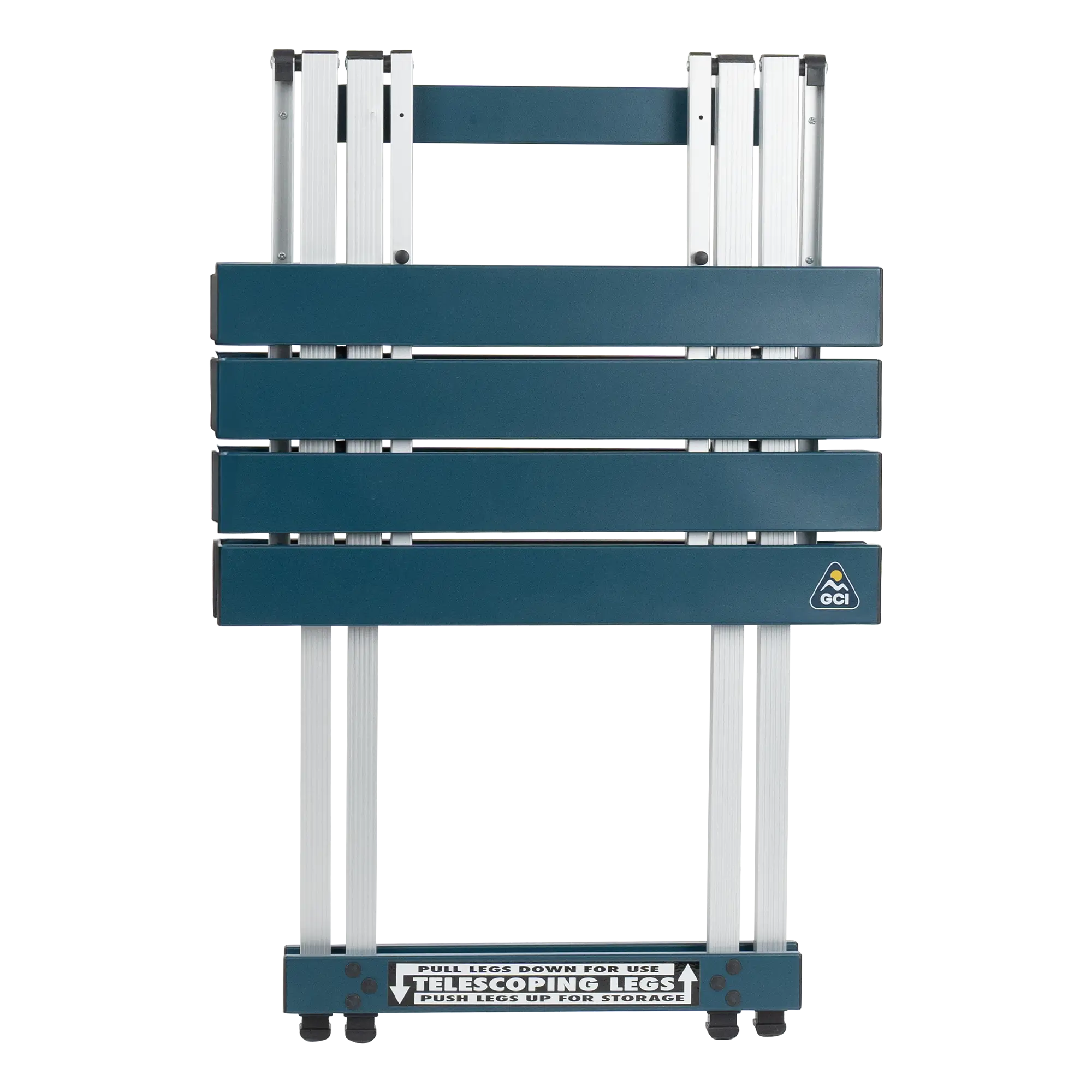 Portable Staging Compact Camp Table 20 - Choice 513 - Slim-Fold Outdoor Cook Station with Storage Shelves Detail