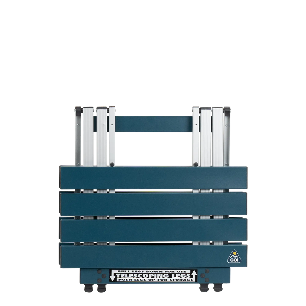 Portable Staging Compact Camp Table 20 - Choice 513 - Slim-Fold Outdoor Cook Station with Storage Shelves Detail