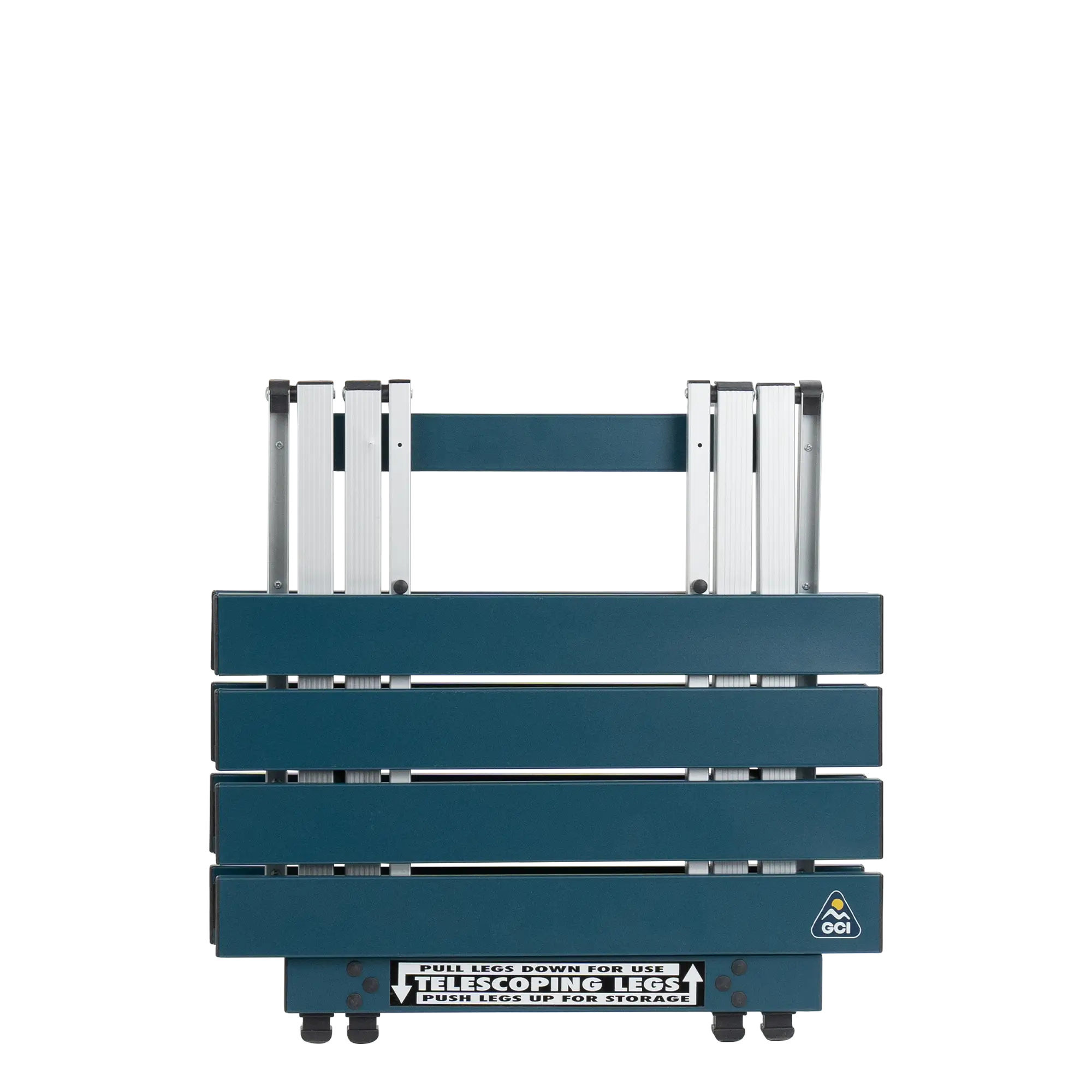 Portable Staging Compact Camp Table 20 - Choice 513 - Slim-Fold Outdoor Cook Station with Storage Shelves Detail