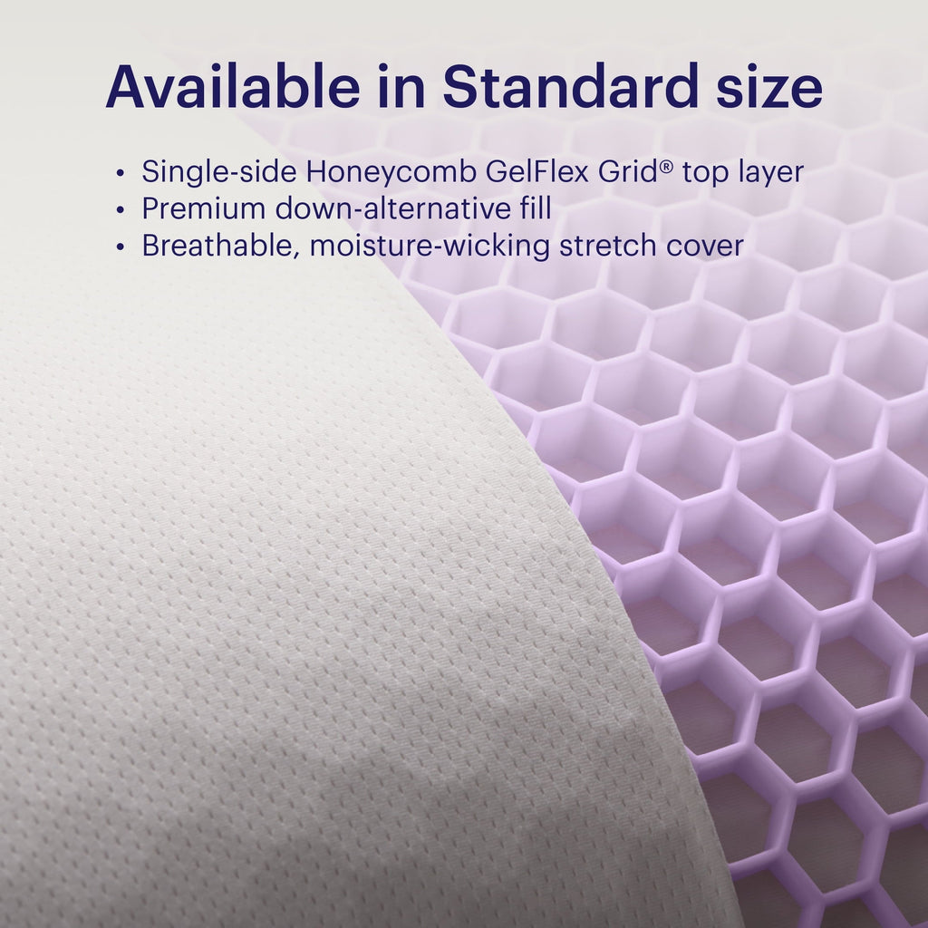 Orthopedic Support GridCloud Pillow, Honeycomb Gelflex Top Layer, Hypoallergenic, Down - Alternative - Decorative Throw Pillow Cushion for Sofa & Bed Detail