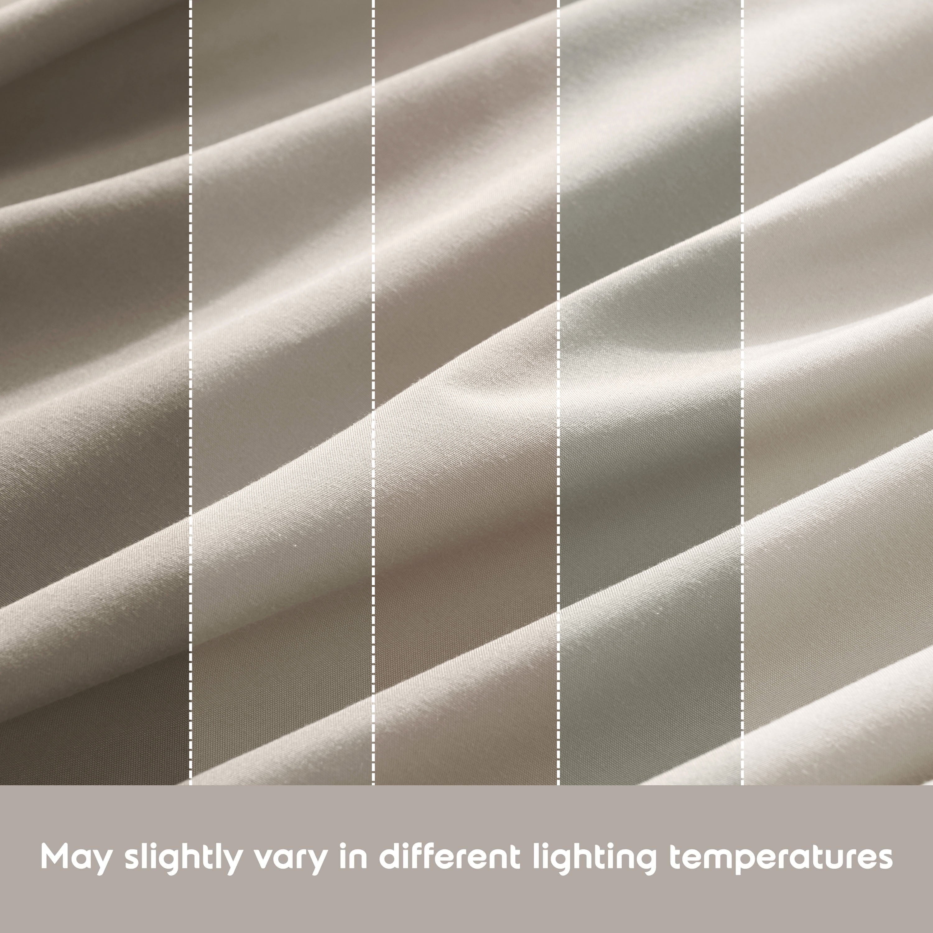 Ultra-Soft King Sheet Sets, 1800 Series Deep Pocket 4 Piece, Luxury Soft Microfiber Bed Sheet Sets, BEIGE CREAM - Premium Ultra-Soft Pillowcase Pair for Sleeping Detail