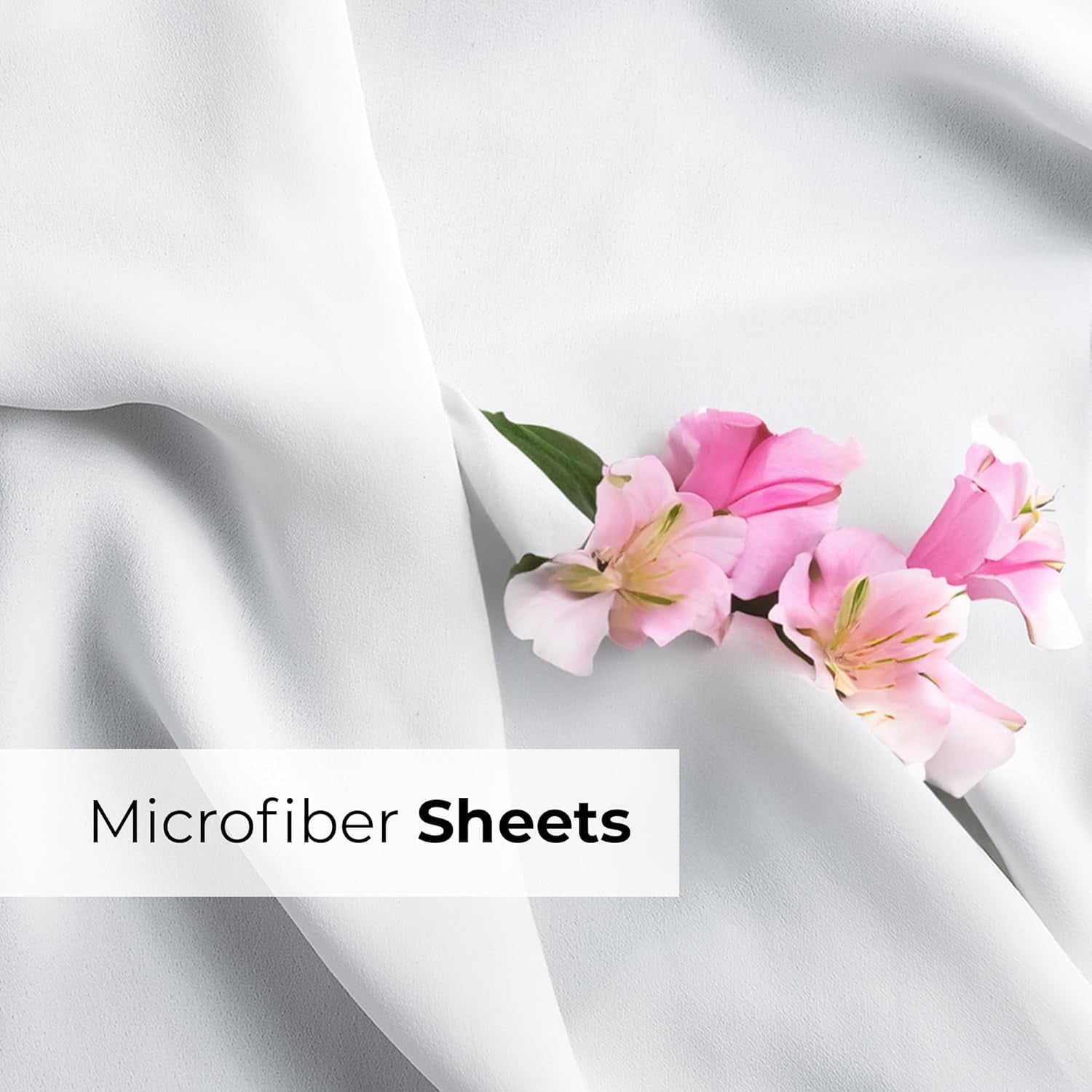 Ultra-Soft 6-Piece Extra Deep Pocket Sheet Set With Extra Matching Pillowcases - King Size Bed Sheets Fits 18"-24" Ma... - Breathable Egyptian Cotton Flat & Fitted Sheets Detail