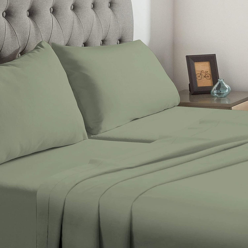 Wrinkle-Resistant Split-California King Bed Sheet Set (5-Pieces) Adjustable Bed Sheets - 800 Thread Count 100% Egyptian Cotton - 15" De... - Luxury Bed Sheet Set with Deep Pockets Detail