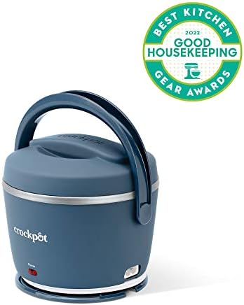 Rapid Heating Crock-Pot Electric Lunch Box Food Warmer 20oz – Faded Blue S22V - Portable Electric Lunch Box Food Warmer Detail