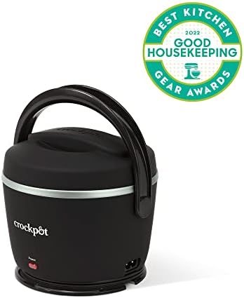 Leak-Proof Crock-Pot Electric Lunch Box Food Warmer 20oz – Black S26G - Portable Electric Lunch Box Food Warmer Detail
