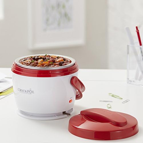 Portable Electric Crock-Pot Portable Lunch Food Warmer – Red S04M - Leak-Proof Heated Bento Box Lunch Warmer Detail