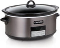 Digital Control Crock-Pot 8 Quart Programmable Slow Cooker with Auto Warm S28G - Programmable Slow Cooker with Oval Ceramic Pot - Default Title